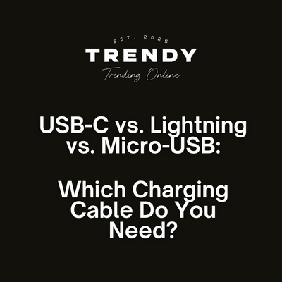 USB-C לעומת Lightning מול Micro-USB: איזה כבל טעינה אתה צריך?